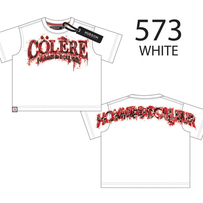 HUDSON COLERE TEE 285GSM (573)-WHITE
