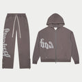 GOD SPEED OG Logo Sweatsuit V2 (Stone Grey)
