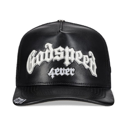 GS Forever Premium Leather Trucker Hat - Godspeed