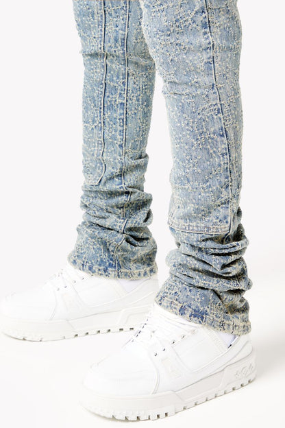 GUAPI Vintage Blue Laser Denim