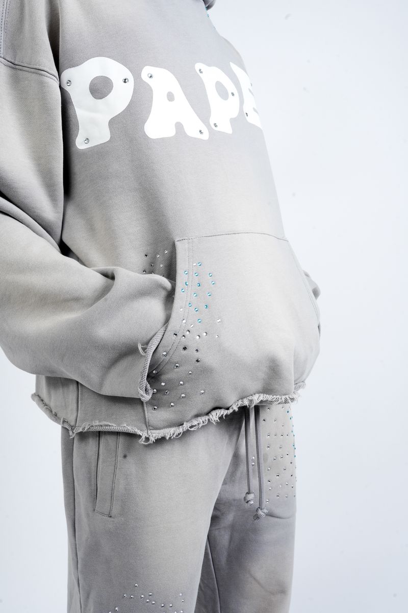 PAPER HOODIE (BH2989-1 HOODIE) GREY
