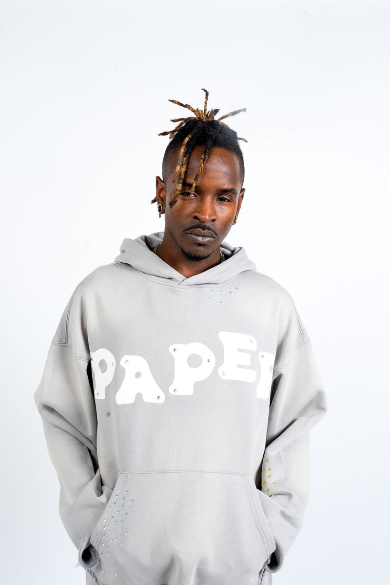 PAPER HOODIE (BH2989-1 HOODIE) GREY