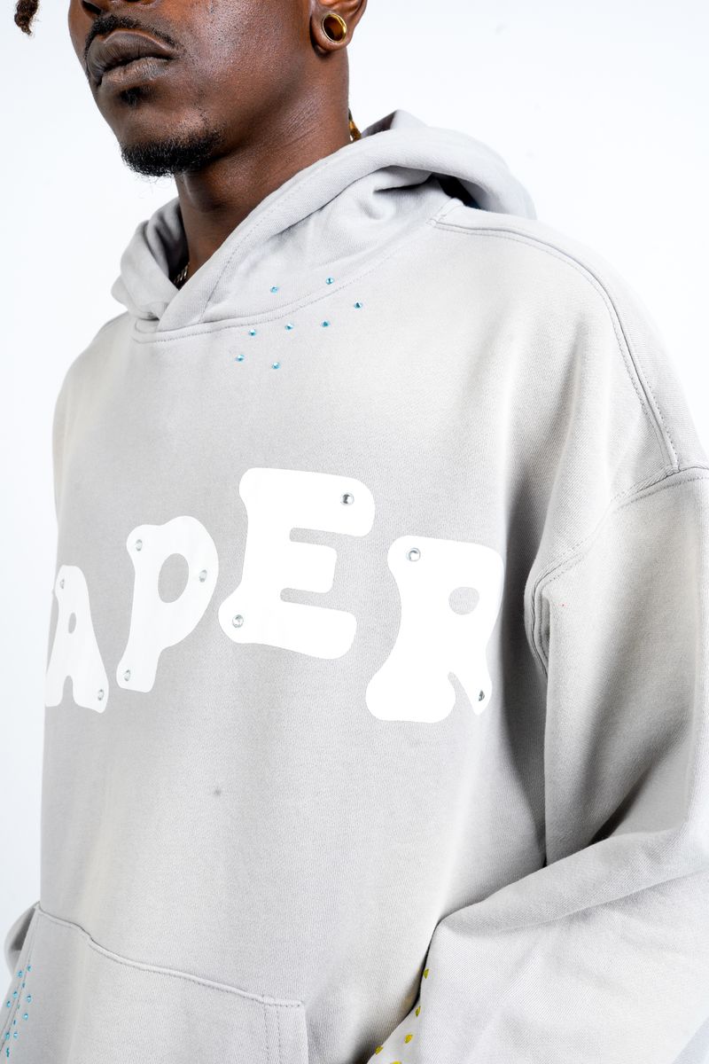 PAPER HOODIE (BH2989-1 HOODIE) GREY