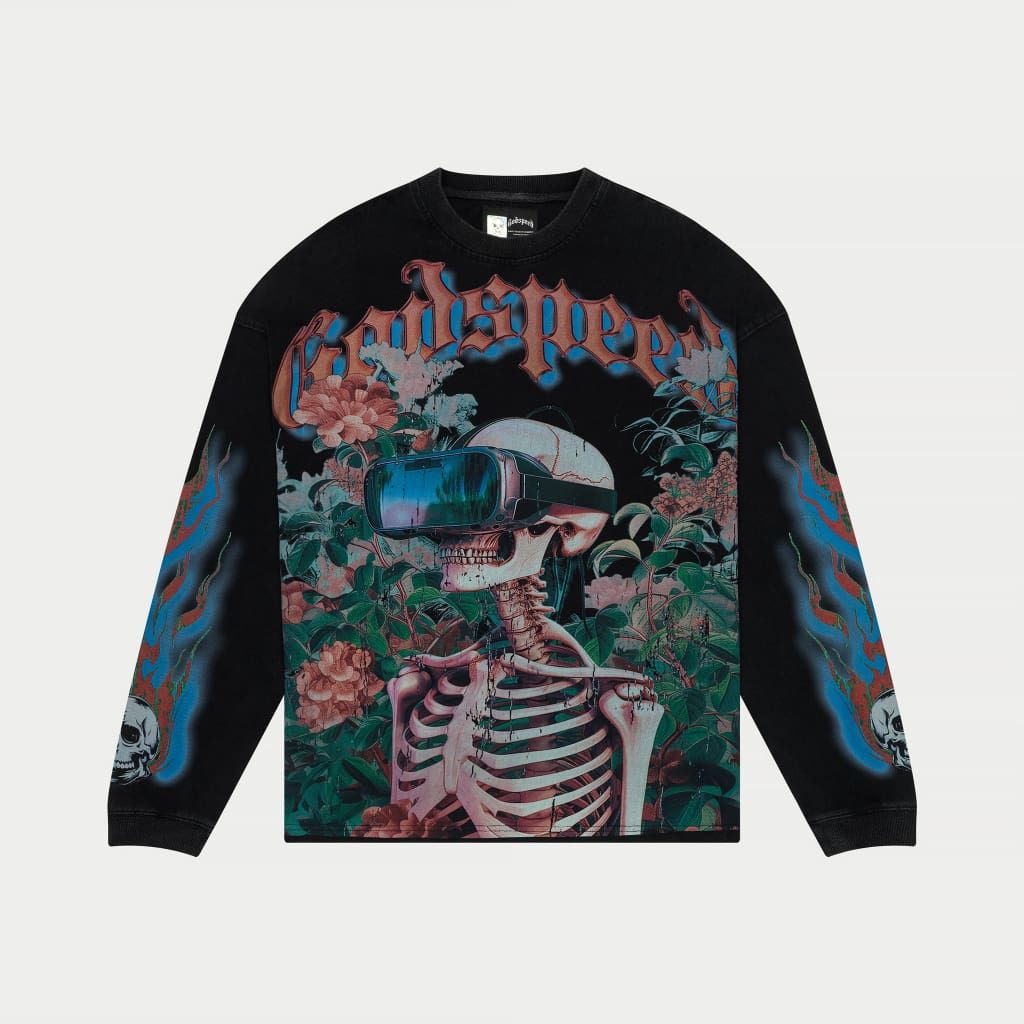 GODSPEED Vision Flowers LS Thermal (Black Wash)