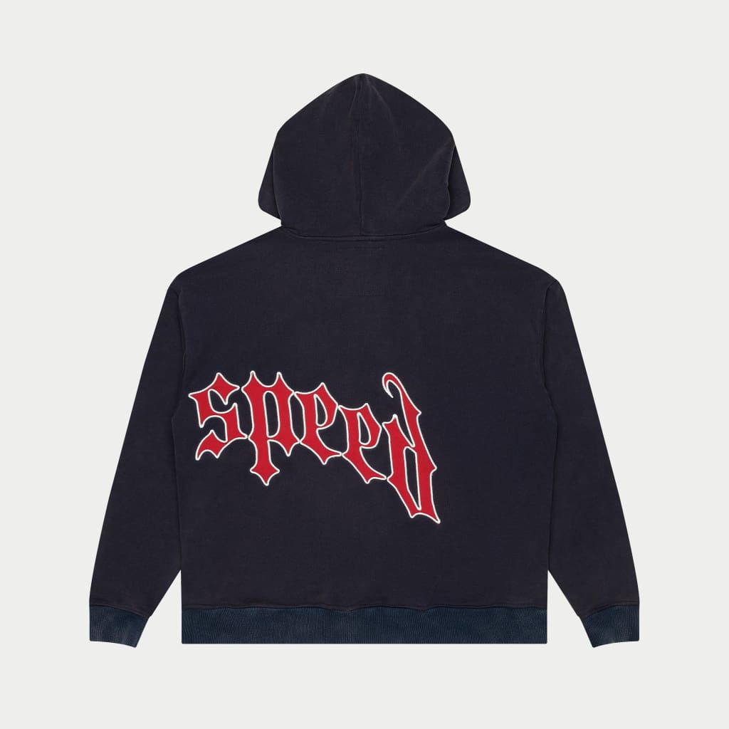 GOD SPEED OG Logo Sweatsuit V2 (Navy/Red)