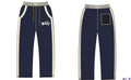 MR WAVE DISTRESSED WAVE PANTS NAVY  (MR-1004)