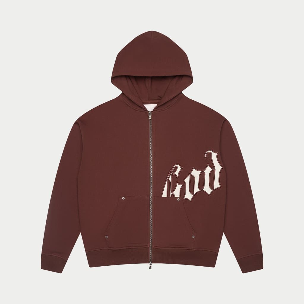 GOD SPEED OG Logo Sweatsuit V2 (Brown/White)
