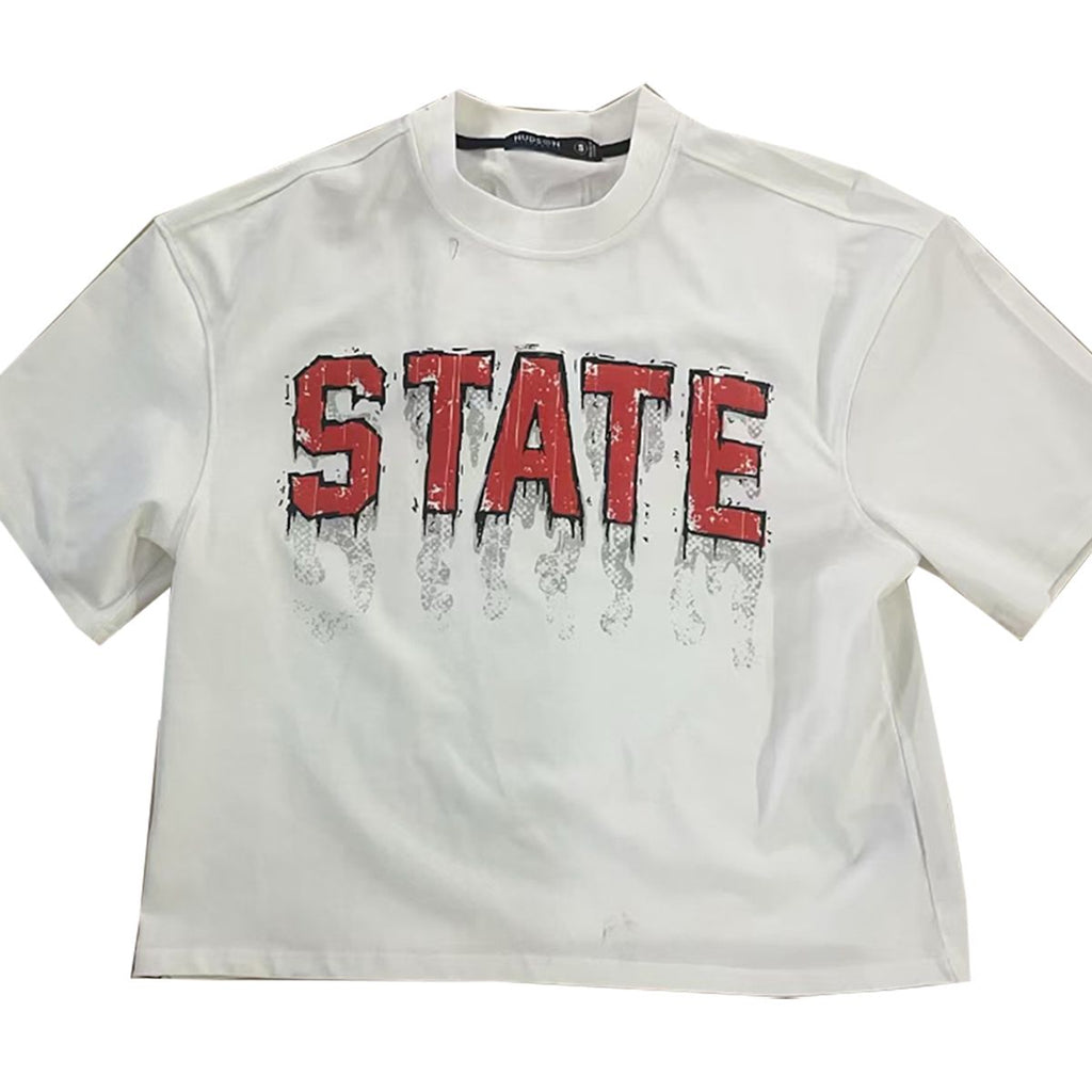 HUDSON STATE TEE 285GSM (578) WHITE
