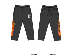 MR-1007 (Wave Core Flame (black) Pant)