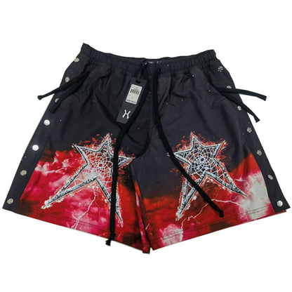 HUDSON DREAM STATE SNAP OFF NYLON SHORT (581) RED