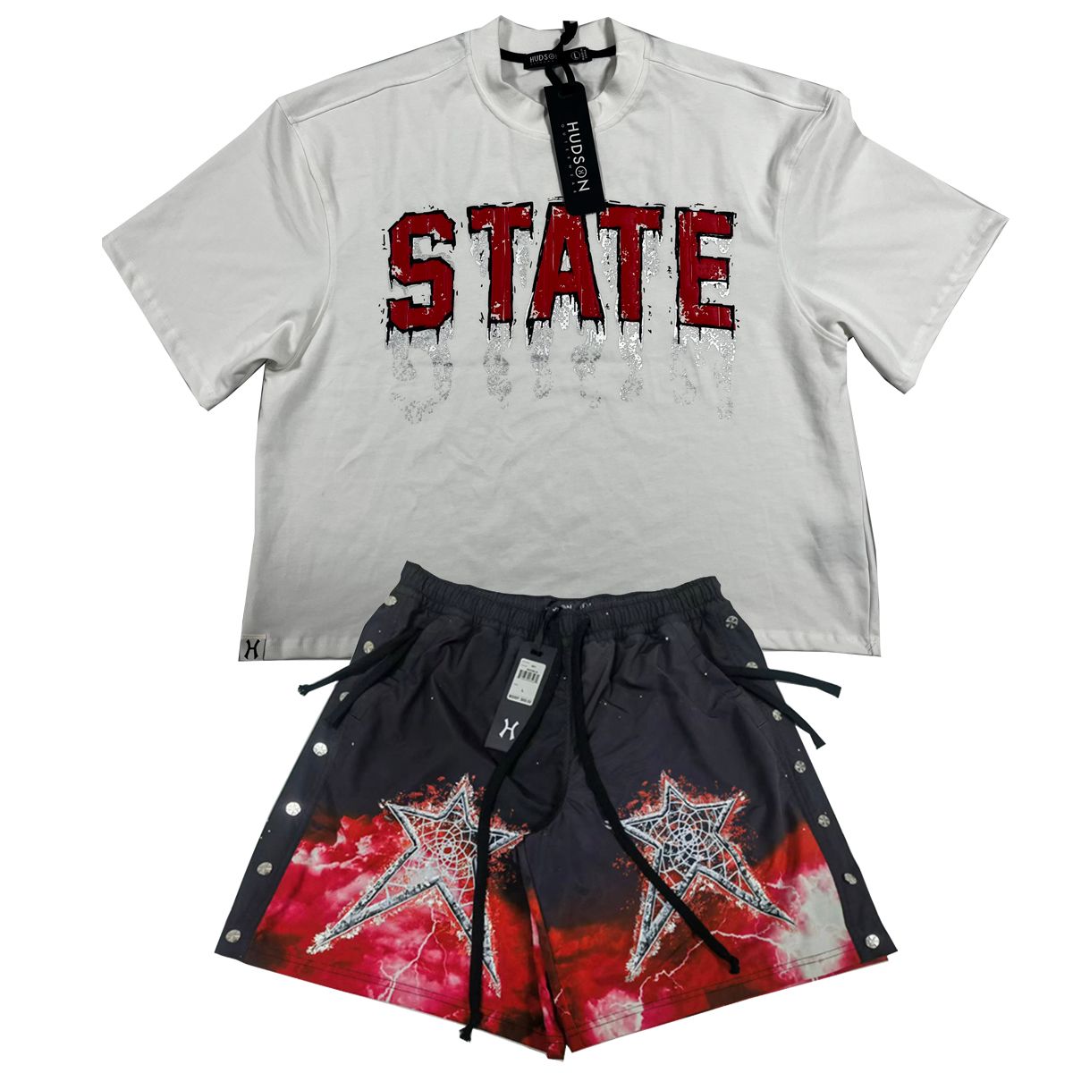 HUDSON STATE TEE 285GSM (578) WHITE