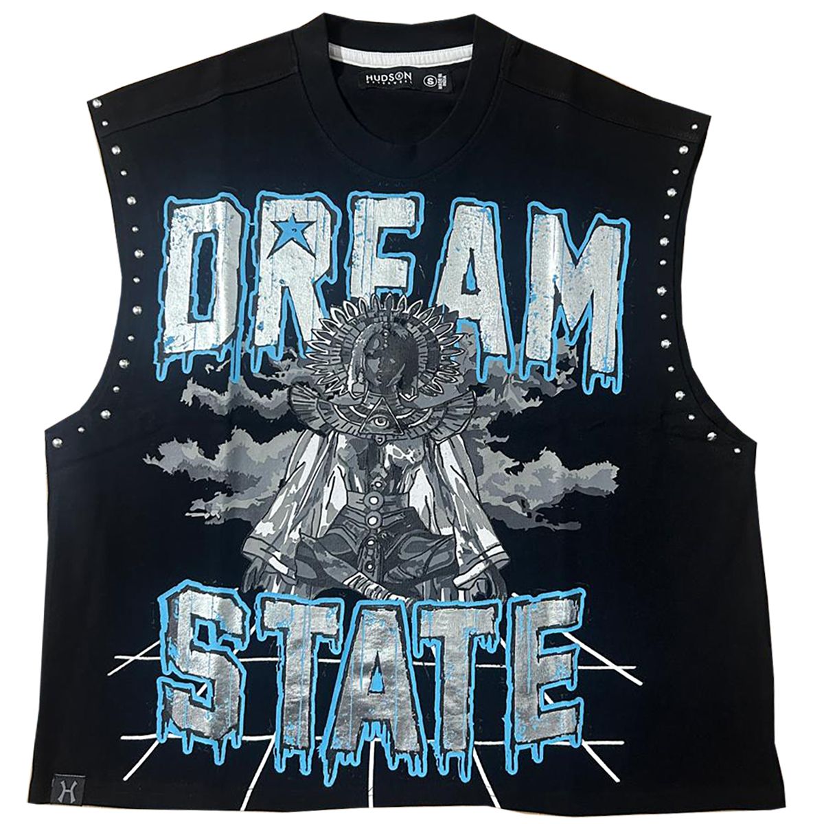HUDSON DREAMSTATE SLEEVLESS TEE 320GSM (577) BLACK