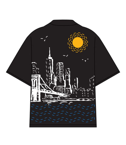 MR WAVE THE HUDSON BUTTON UP MR-5007(Black)