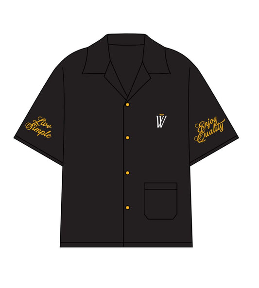MR WAVE THE HUDSON BUTTON UP MR-5007(Black)