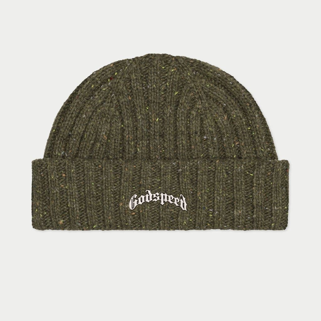 GODSPEED Og Logo Emblem Beanie (Olive Speckle)
