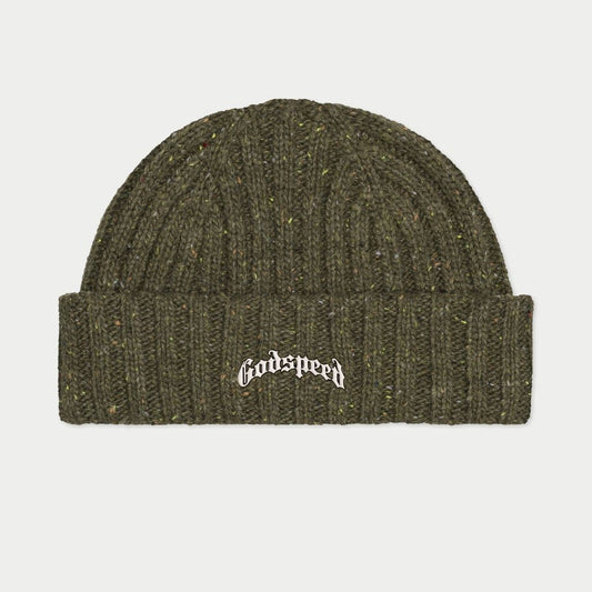 GODSPEED Og Logo Emblem Beanie (Olive Speckle)