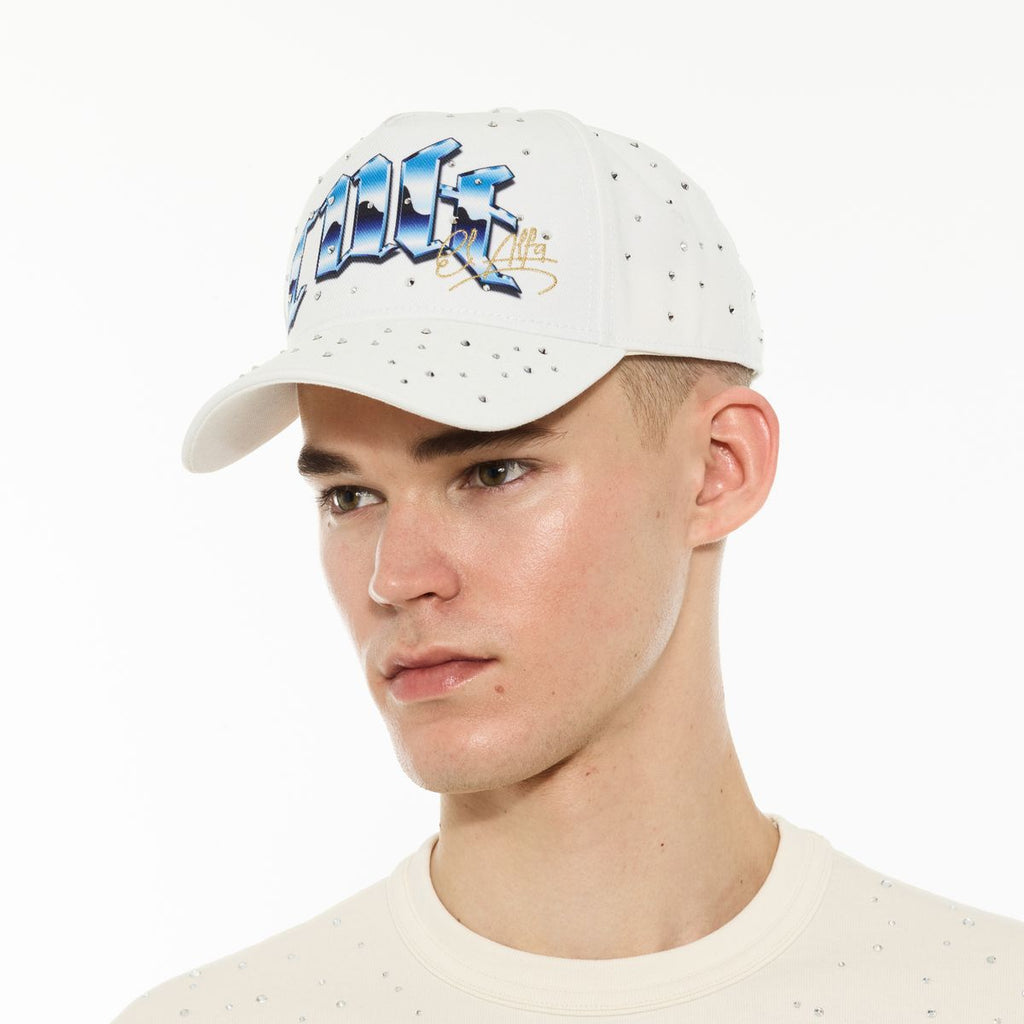 CULT X EL ALFA LOGO 5 PANEL A FRAME TRUCKER HAT "PANTHER " (625B8-CH106A)
