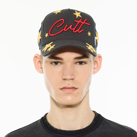 CULT LOGO MESH BACK TRUCKER HAT "CHERUBS" (625BC-CH51A)