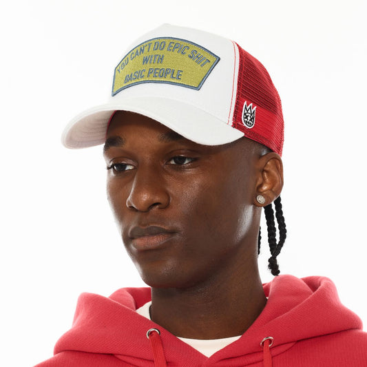 CULTLOGO MESH BACK TRUCKER HAT "EPIC SHIT" (625BC-CH52A)