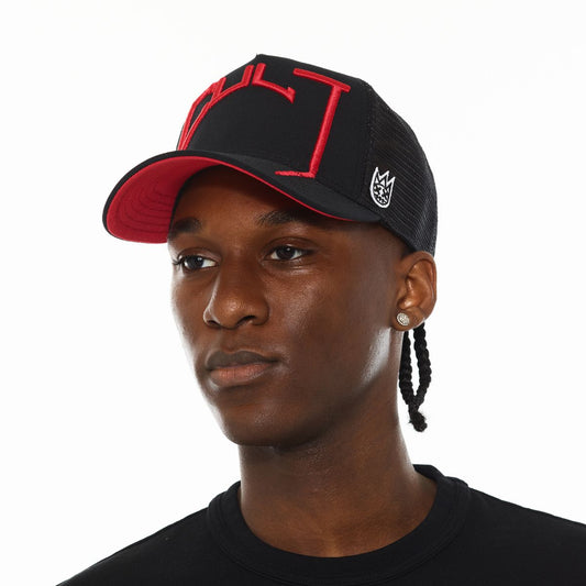 CULT LOGO MESH BACK TRUCKER HAT "CULT ARCH" (625BC-CH53A)