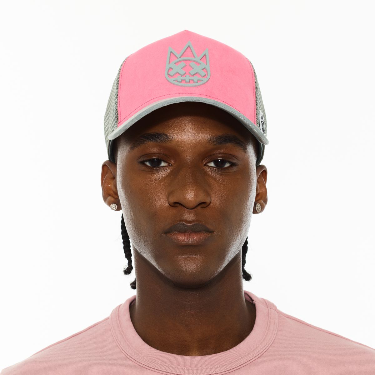 CULT CLEAN LOGO MESH BACK TRUCKER CURVED VISOR "SHIMUCHAN LOGO" (625BC-CH57A)