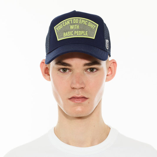LOGO MESH BACK TRUCKER HAT 'CAN'T DO EPIC SHIT' 625BC-CH77A