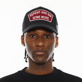 CULT CLEAN LOGO MESH BACK TRUCKER CURVED VISOR "REPENT AND SIN SOME MORE" (625BC-CH78A)
