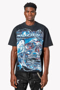 GUAPI Chrome Skull Tee  '554CST'