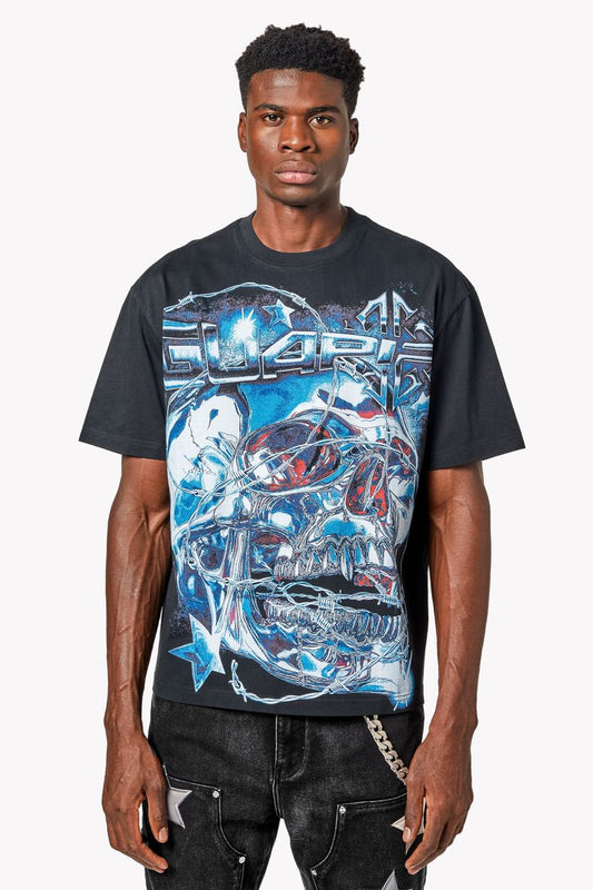 GUAPI Chrome Skull Tee  '554CST'