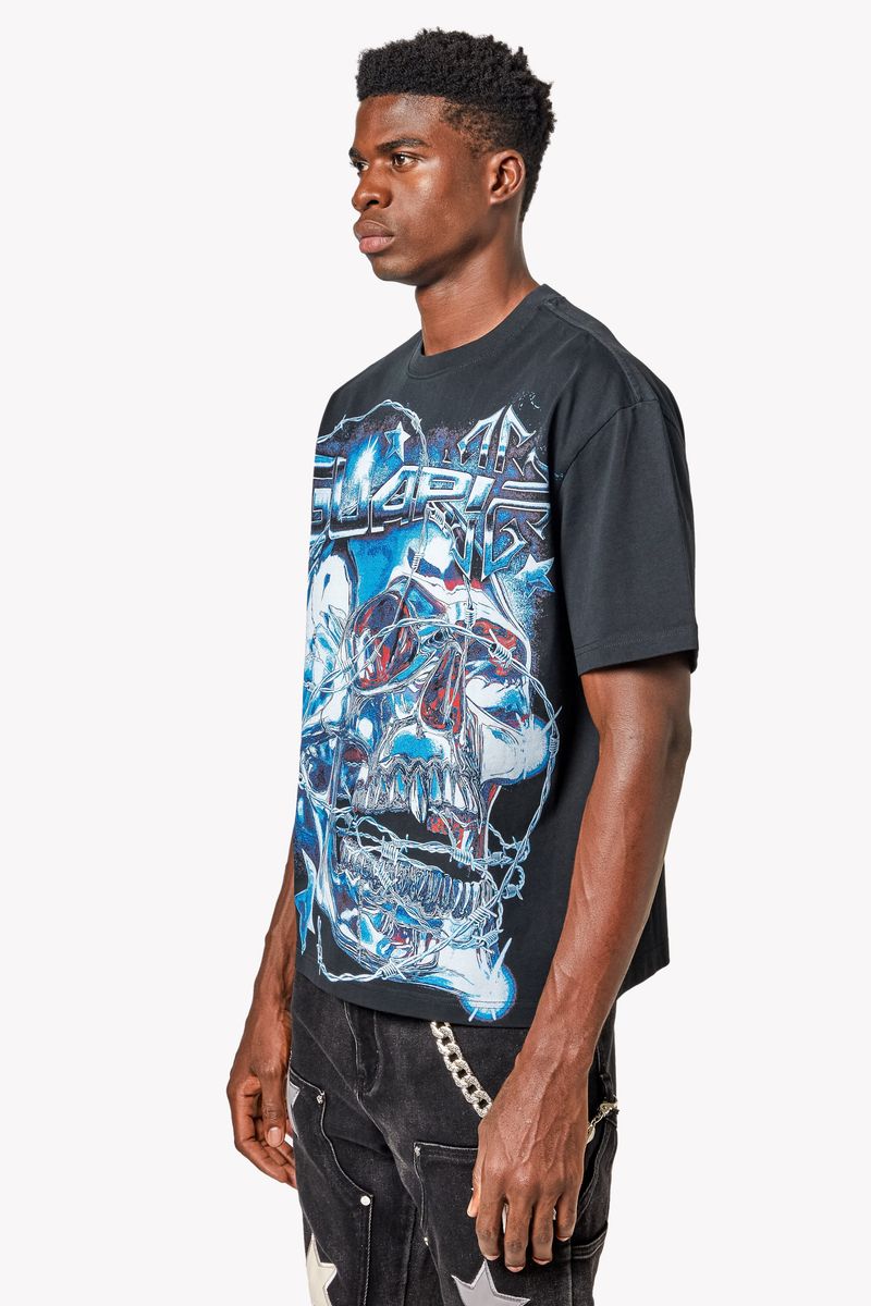 GUAPI Chrome Skull Tee  '554CST'