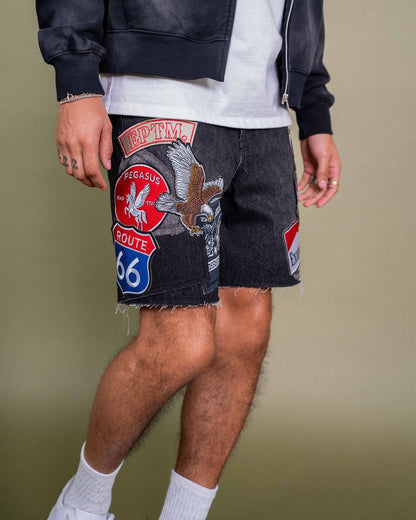 EPTM AMERICANA SHORTS (EP11840)-BLACK