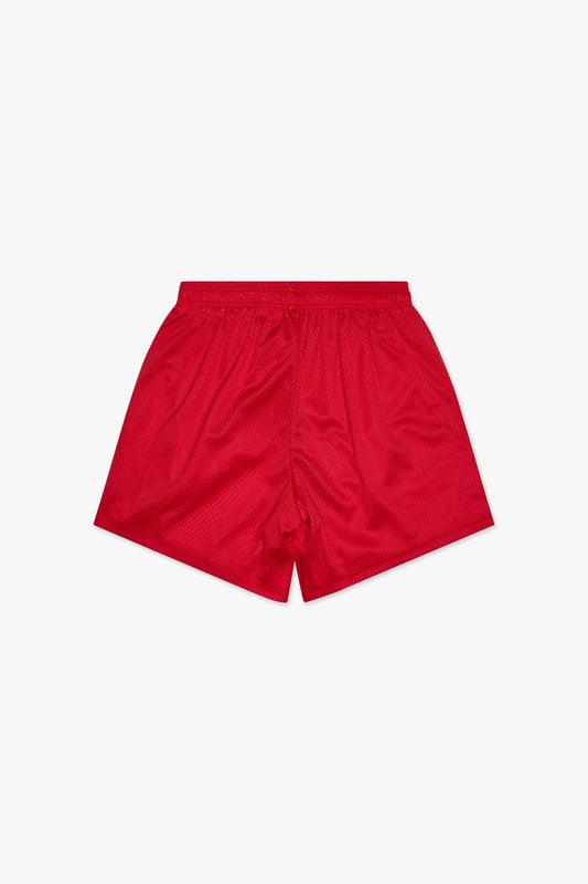 6TH NBRHD "TRY-OUTS" MESH SHORTS (RED)