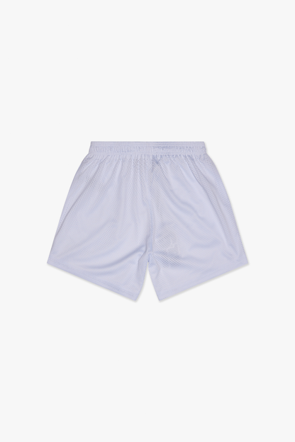 6TH NBRHD "TRY-OUTS" MESH SHORTS (WHITE)