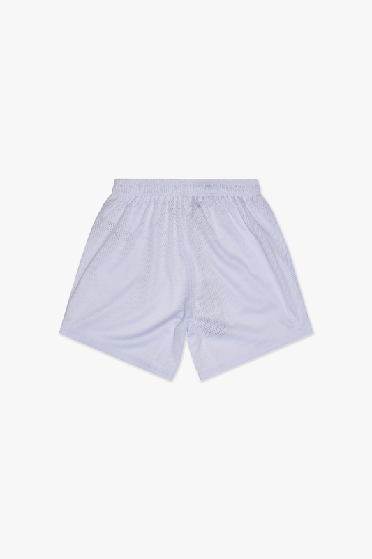 6TH NBRHD "TRY-OUTS" MESH SHORTS (WHITE)