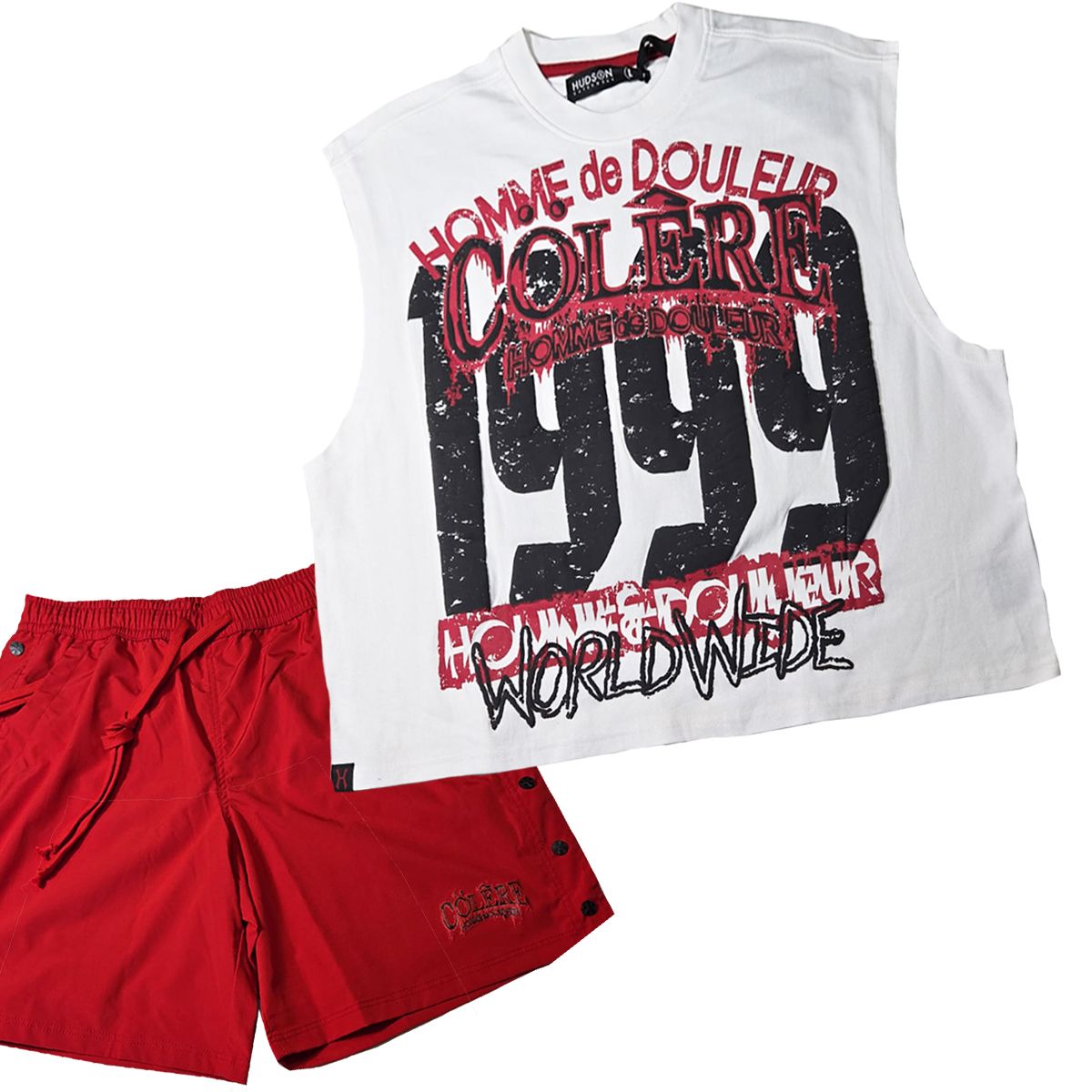 HUDSON COLERE SLEEVLESS TEE 320GSM (572) WHITE