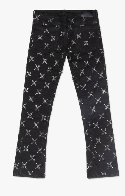 VALABASAS "POP" STACKED (VLBS-VJ5-1002) BLK WASHED