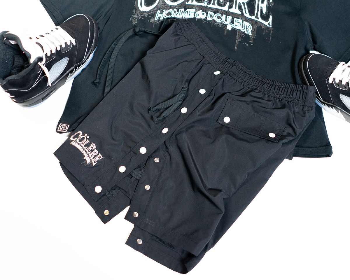 HUDSON COLERE SNAP OFF NYLON SHORT (574) BLK I’m