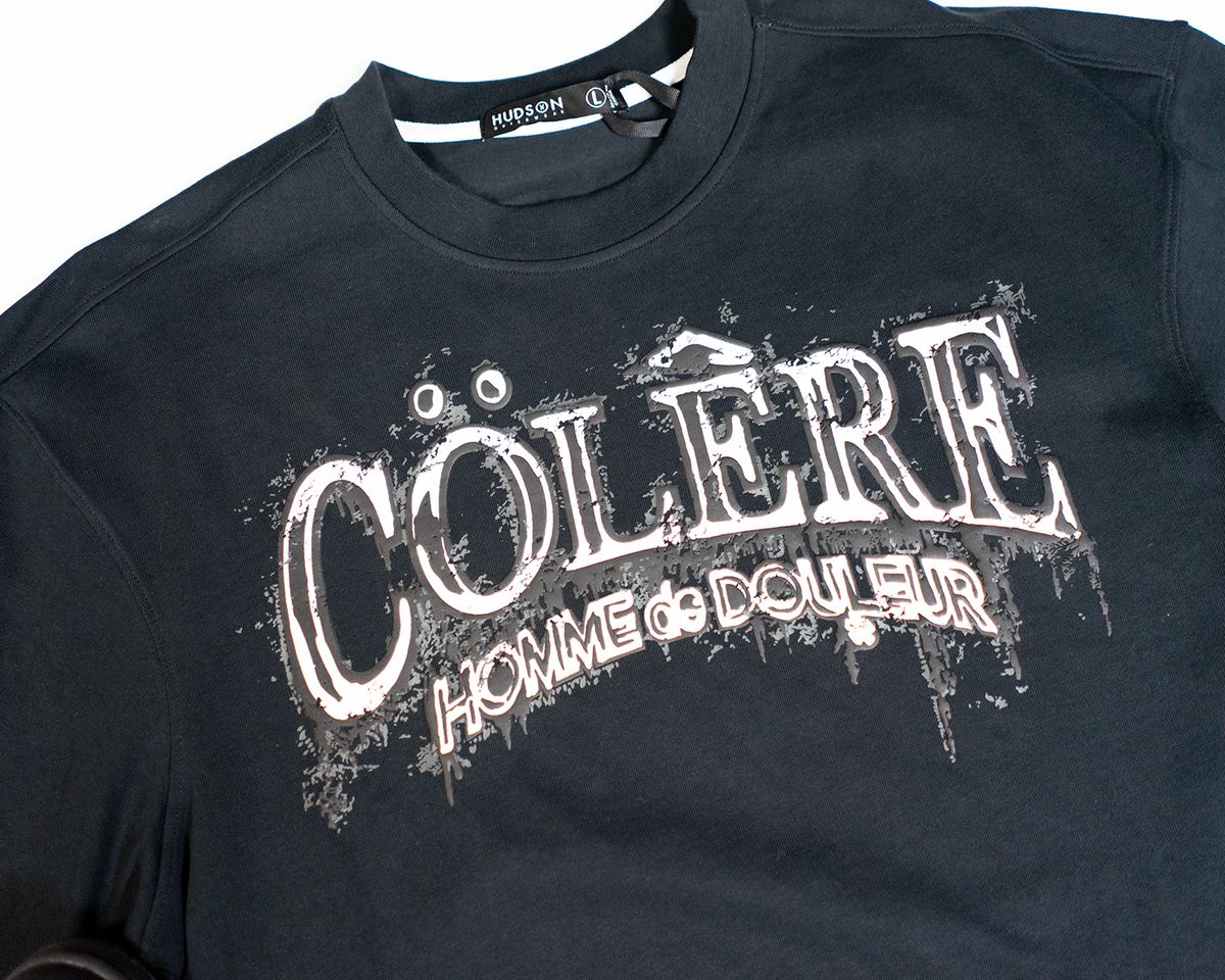 HUDSON COLERE TEE 285GSM (573)-BLK
