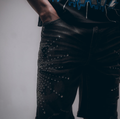 HUDSON STUDDED BURST SHORT (568) BLK