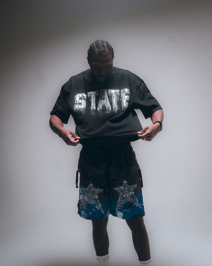 HUDSON STATE TEE 285GSM (578) BLACK