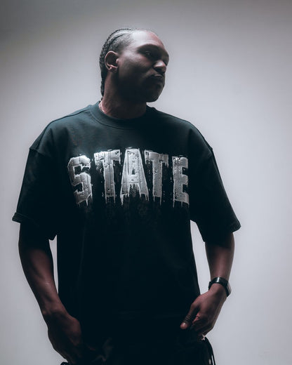 HUDSON STATE TEE 285GSM (578) BLACK