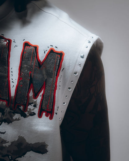 HUDSON DREAMSTATE SLEEVLESS TEE 320GSM (577) WHITE