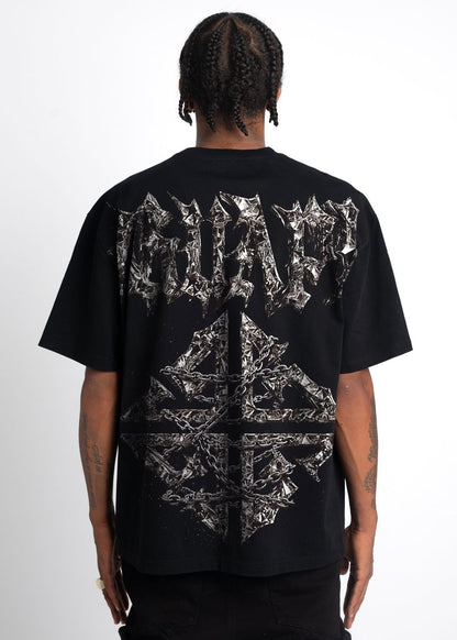 GUAPI CHAINED TEE BLACK/RED
