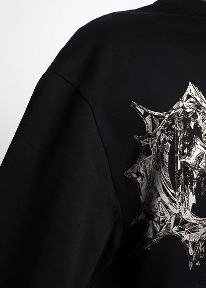 GUAPI CHAINED TEE BLACK/RED