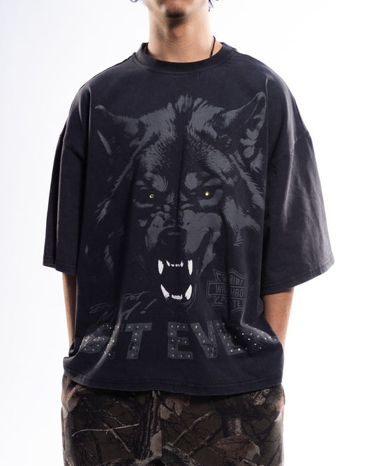 WRATHBOY WOLF TSHIRT (WB05-097-BLK)