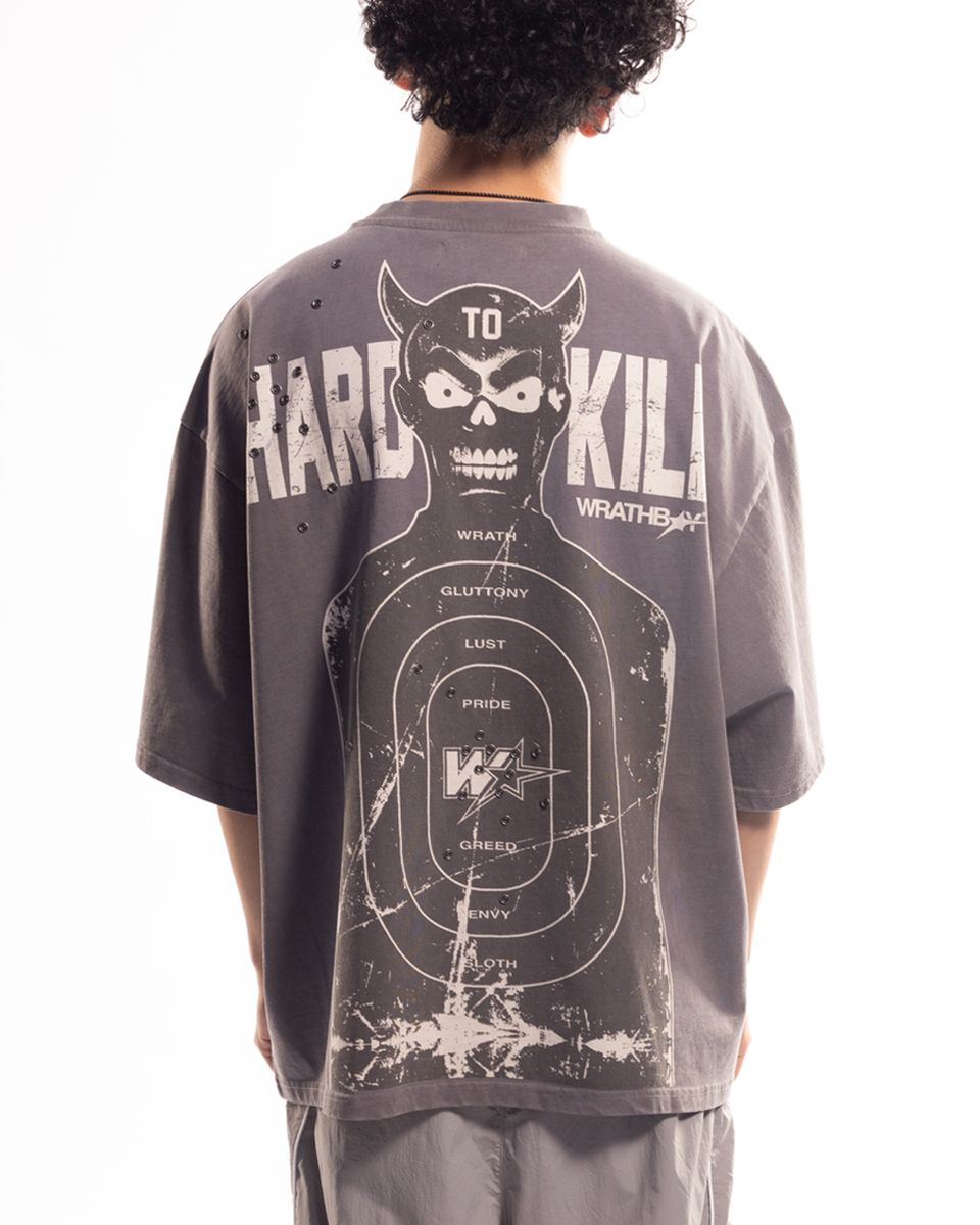 WRATHBOY SHOOTING TARGET TSHIRT (WB05-111-GRY)