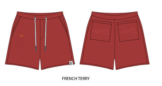 MR WAVE  RESIDENTIAL SHORTS MR-5008 (RED)