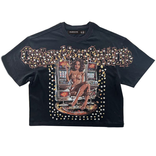 HUDSON JACKPOT TEE 285GSM (591) BLACK
