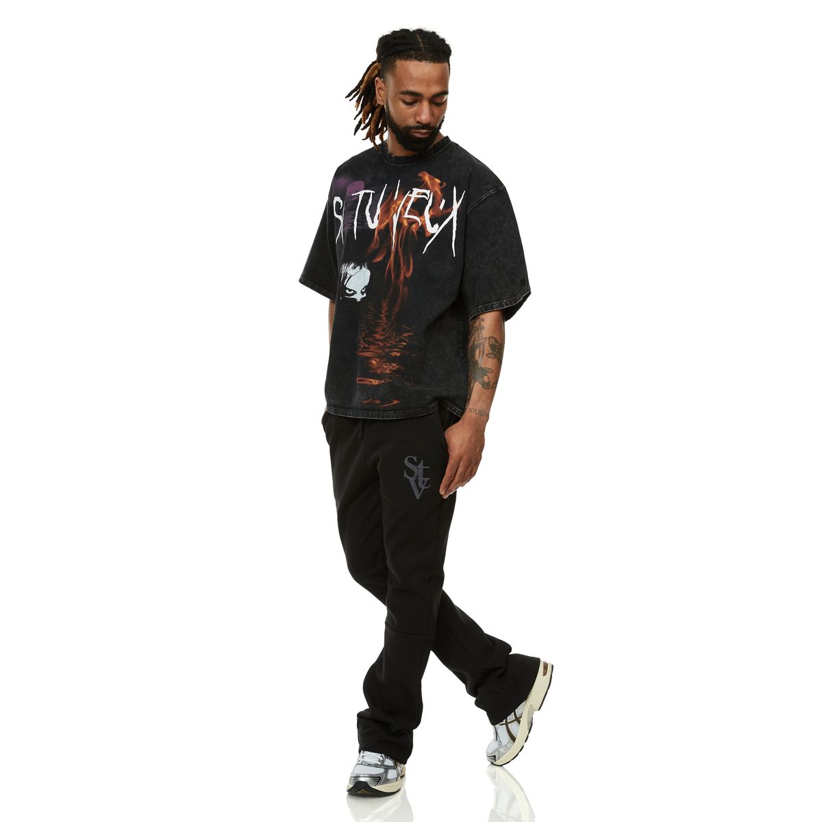 SI TU VEUX REQUINS (TV0246) BLACK WASH