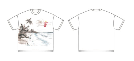 BeachFront Wave (white) Thermal tee (MR-1005)